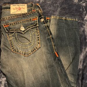 Men size 34 x 34 relaxed skinny true jeans brand new worn once